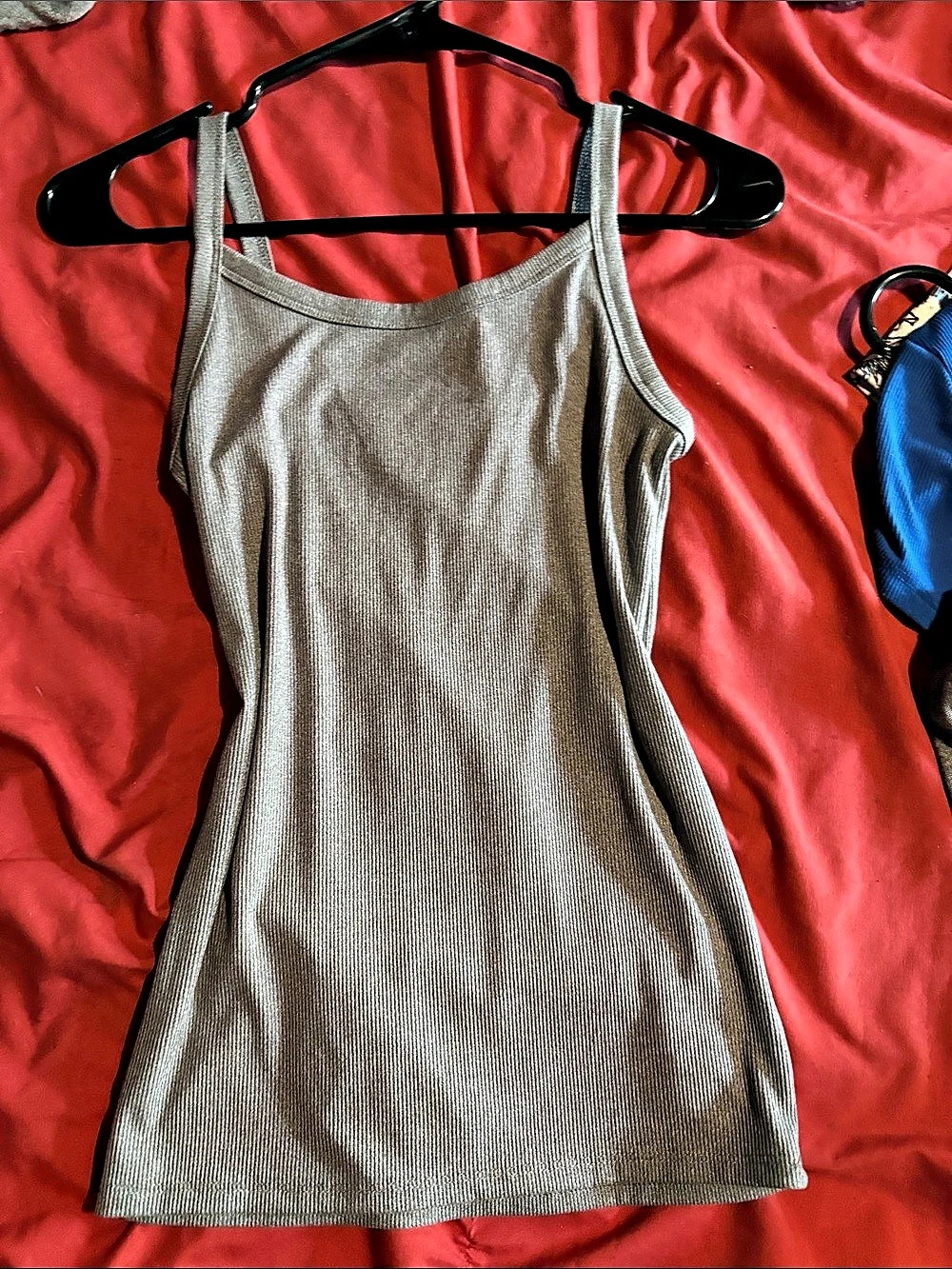 Ribbed Gray Tank Top